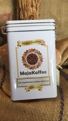 Kaffee-Aromadose aus Blech - MajaKaffee